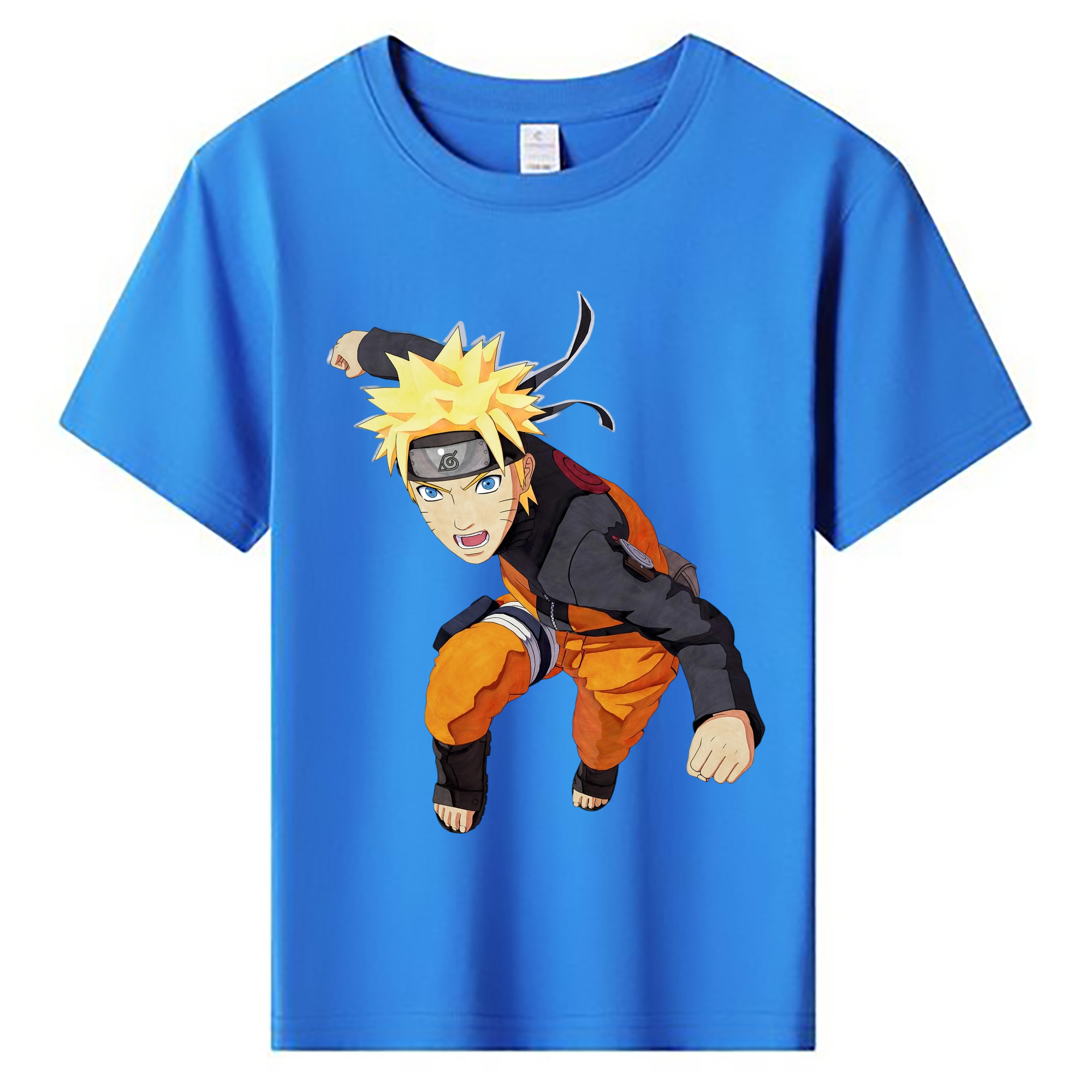 （画像用） NARUTO -ナルト- うずまき ナルト Uzumaki Naruto 綿100％キッズTシャツ（フロントプリント）
